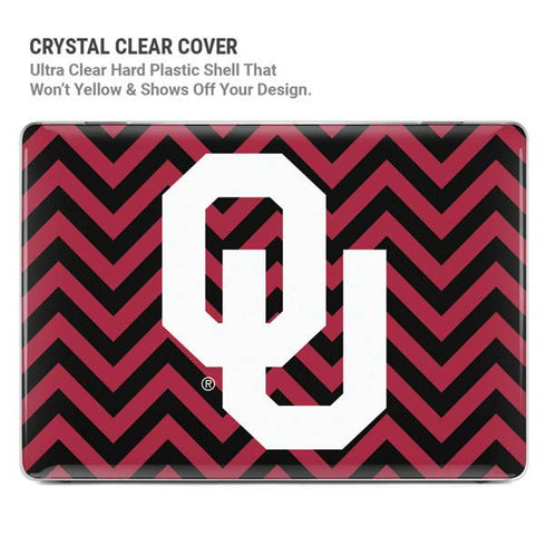 University of Oklahoma Sooners Chevron MacBook Pro 14in (2021-24) Case plus Skin
